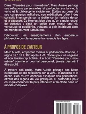 Pensées pour moi-même – Marc Aurèle : Le Classique Stoïcien Indispensable