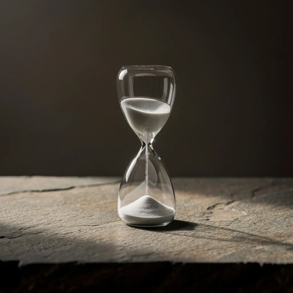 Stoic memento mori symbol representing impermanence and awareness of time.
