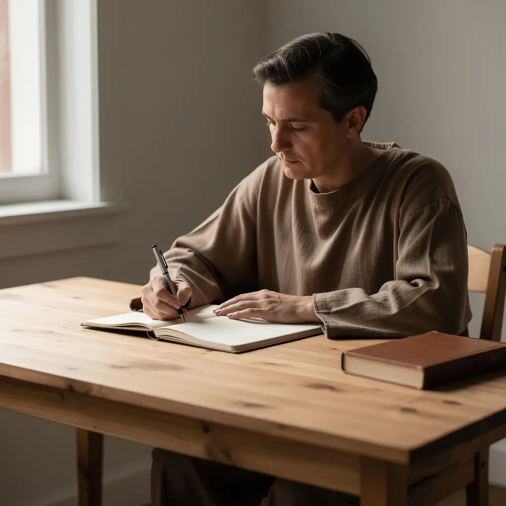 Daily practice of stoic virtue through reflection and disciplined action