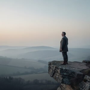 Illustration of stoic wisdom symbolizing inner calm, clarity of judgment, and philosophical serenity.