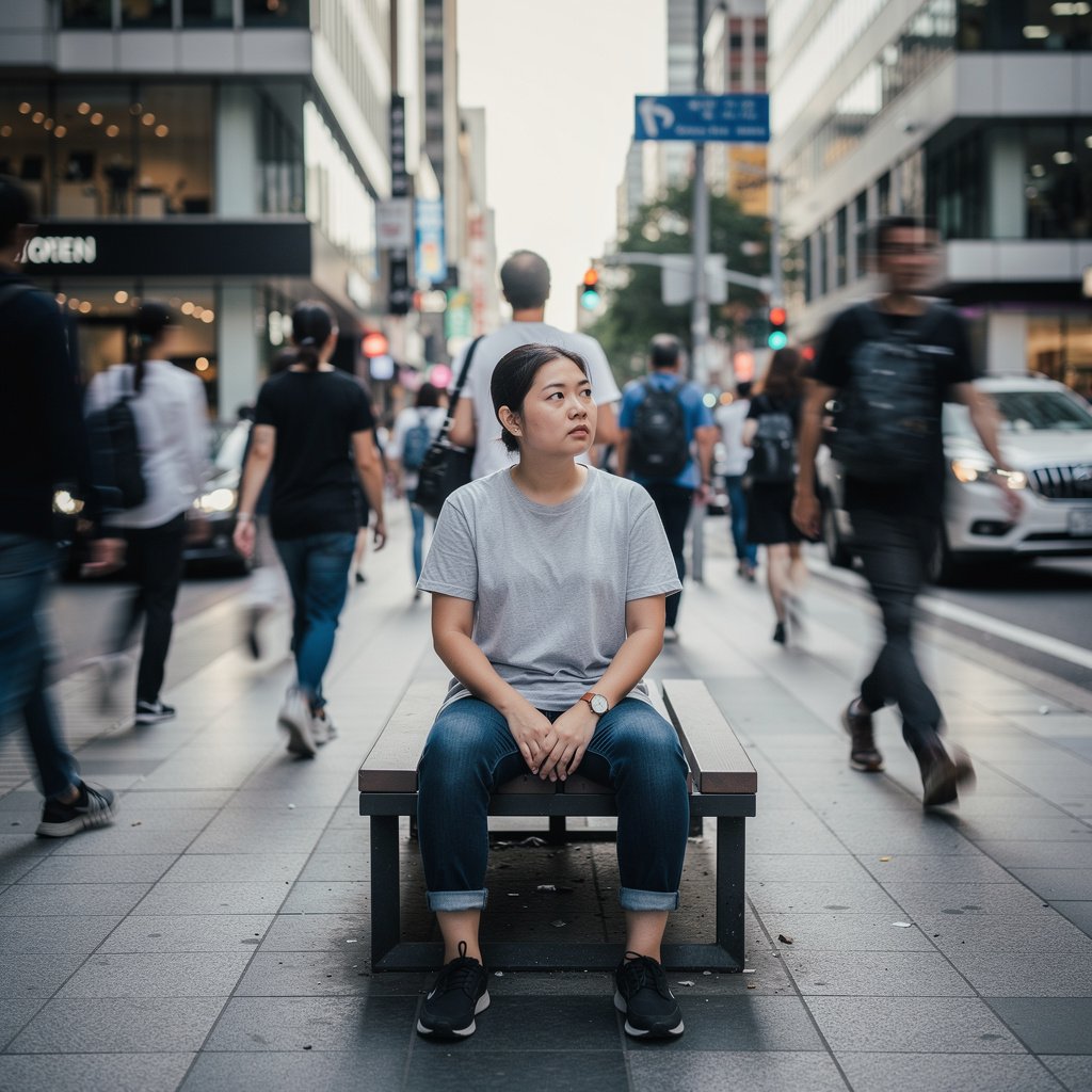 Stoic calm and emotional control in a stressful modern environment.