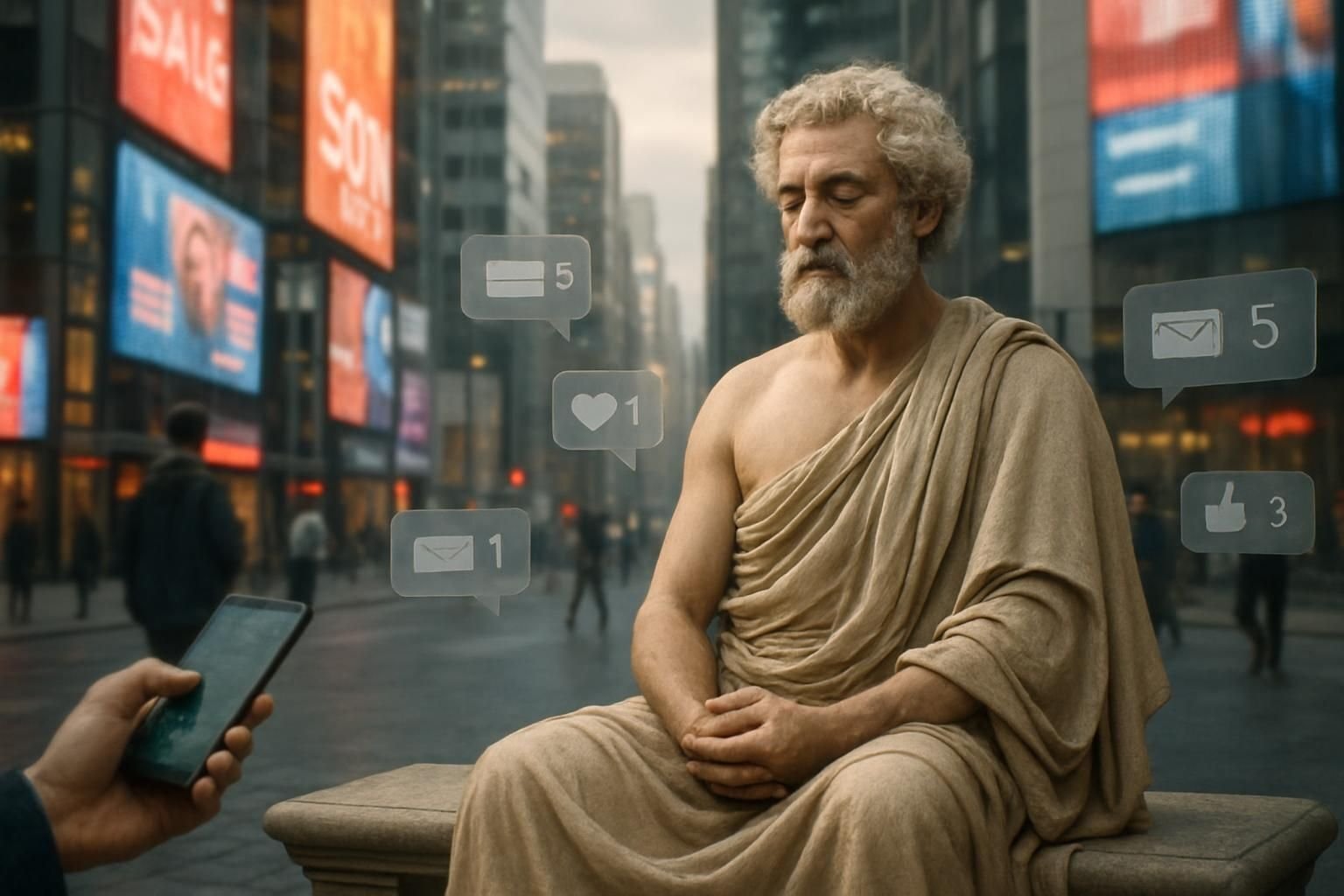 You are currently viewing L&rsquo;économie de l&rsquo;attention à travers le prisme de la philosophie stoïcienne