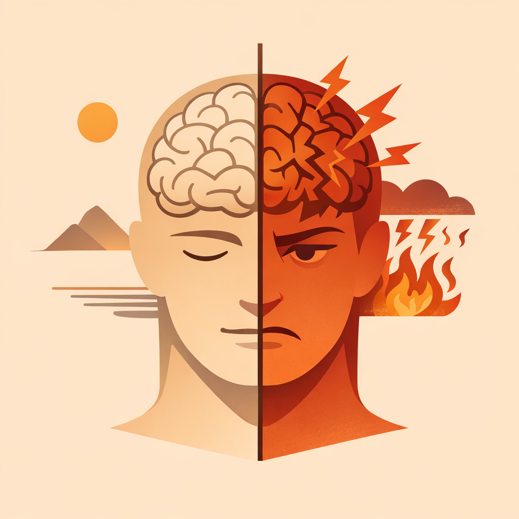Le cortex préfrontal et l'amygdale : le combat entre raison stoïcienne et réaction émotionnelle