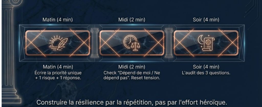 Le manager stoïcien au quotidien : une routine en 10 minutes